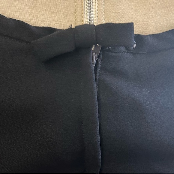 Vintage 1960’s Black Crepe Lined Cocktail Dress Union Made Tag Size 16/Size 8/10 - Picture 4 of 10